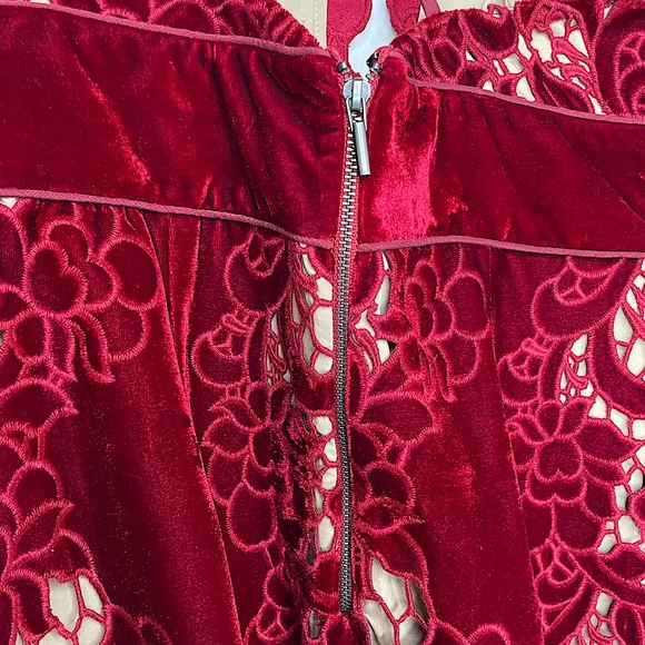 Free People NWT Velvet Dress Size L - Picture 6 of 11